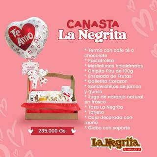 CANASTA LA NEGRITA MADERA